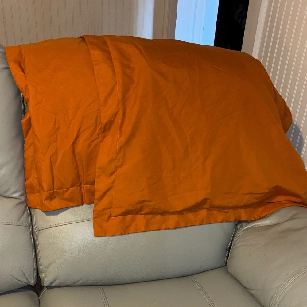 Orange Comforter butterfly, and birds  Set